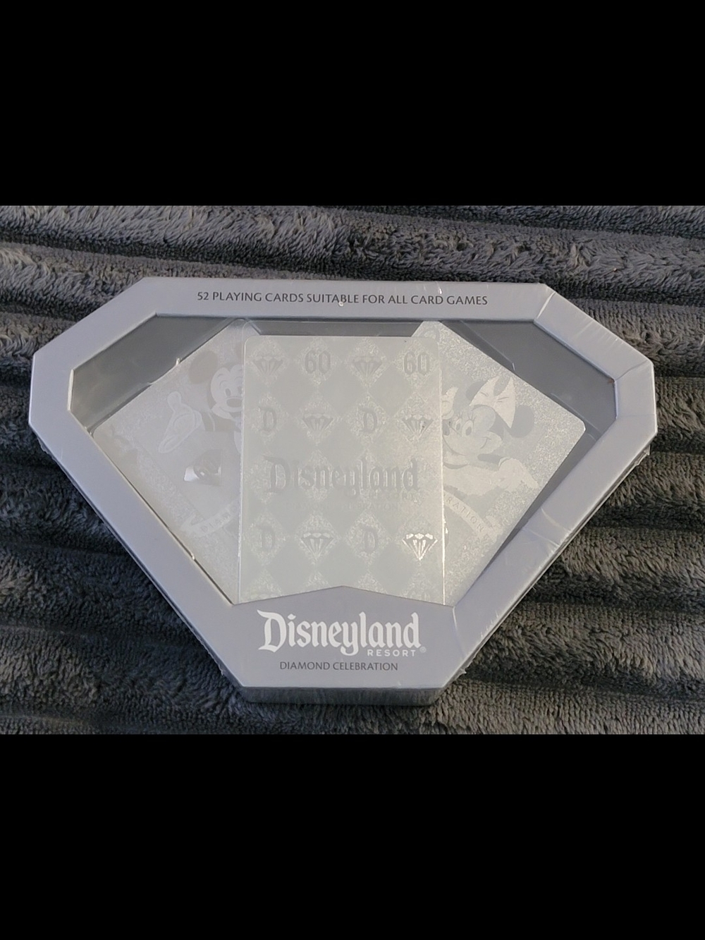 Sealed Disneyland Diamond Celebration 60th Anniversary Playing Card Deck Set